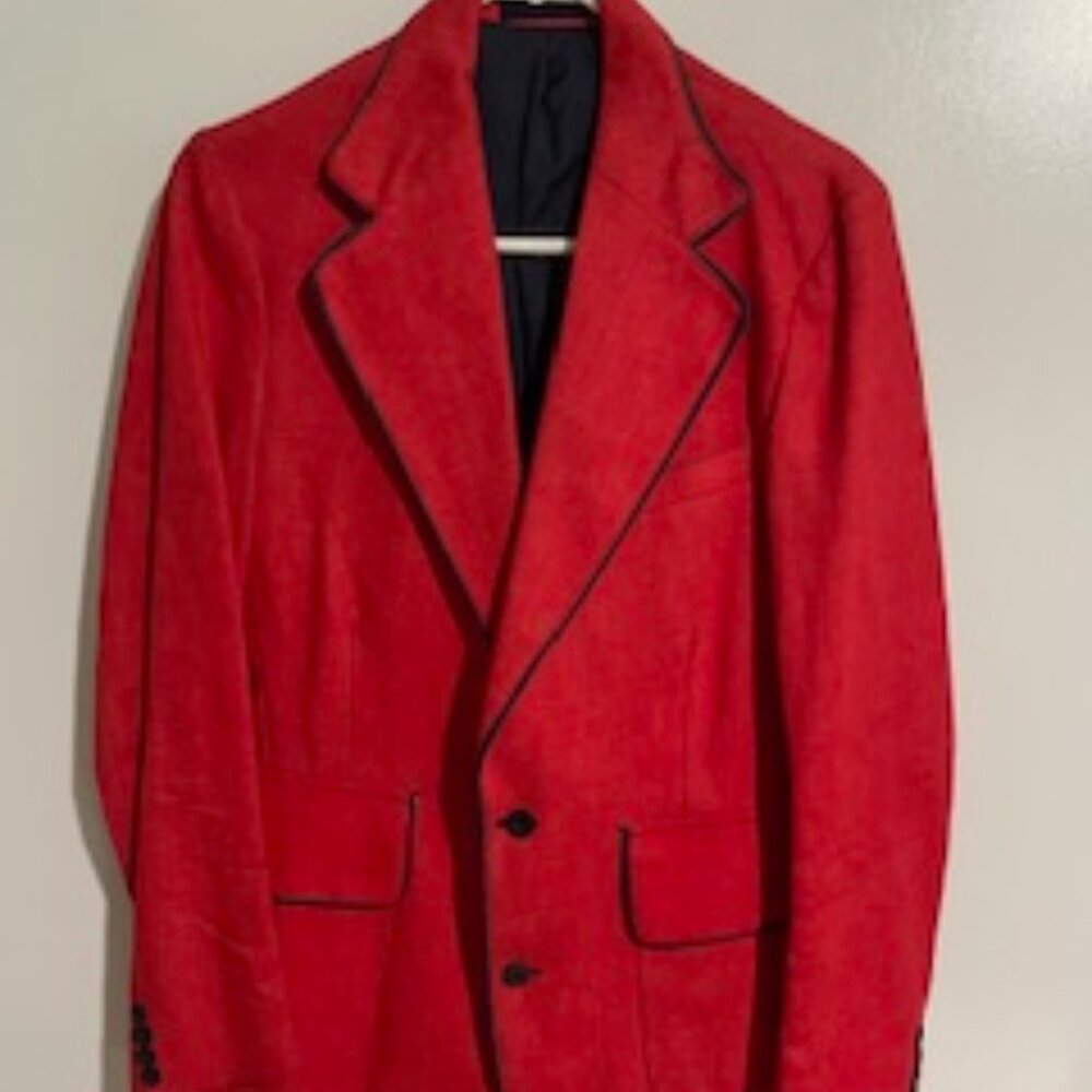 Vintage 70's Red Disco Denim Jacket